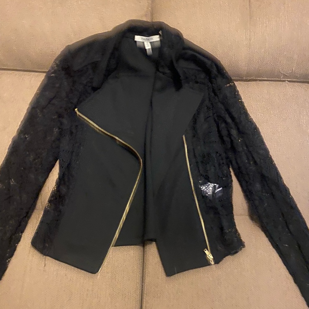 Papaya Midnight Black Lace jacket